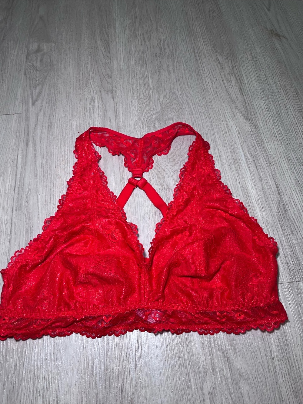 Savage X Fenty Fenty Red Lace Bralette 2X